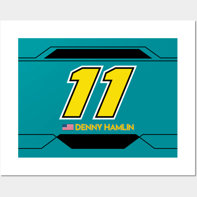 Denny Hamlin #11 2023 NASCAR Design Wall Art by AR Designs 